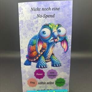 BSK-057 Neu aufgelegte nicht noch eine No Spend in Hochformat als 3 er Klappkarte A6