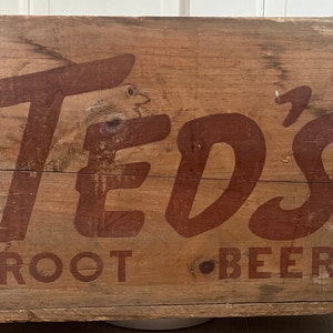 Ted Williams root beer crate/ moxie company