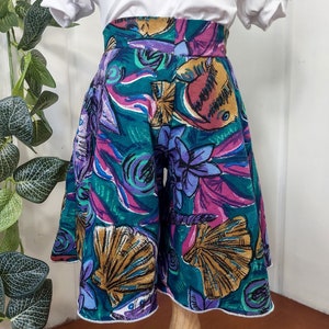 Palla Culottes Handmade with Vintage Fabrics, Size 3T Custom made option, Toddler Spring Pants Skirt Sustainable kids clothes PANTS ONLY image 2