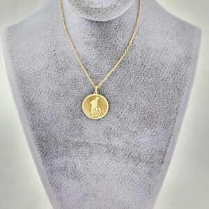 Real 14k Solid Gold Rabbit Necklace, Personalized Rabbit Pendant ...