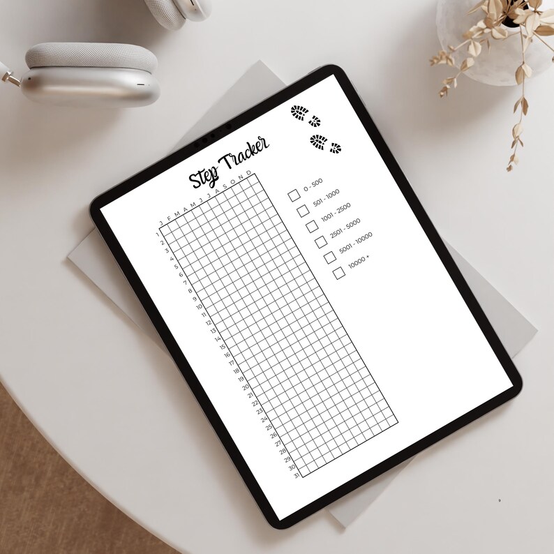 Step Rangs Step Tracker Printable | Walking Tracker PDF | Daily Step Log | Fitness ...