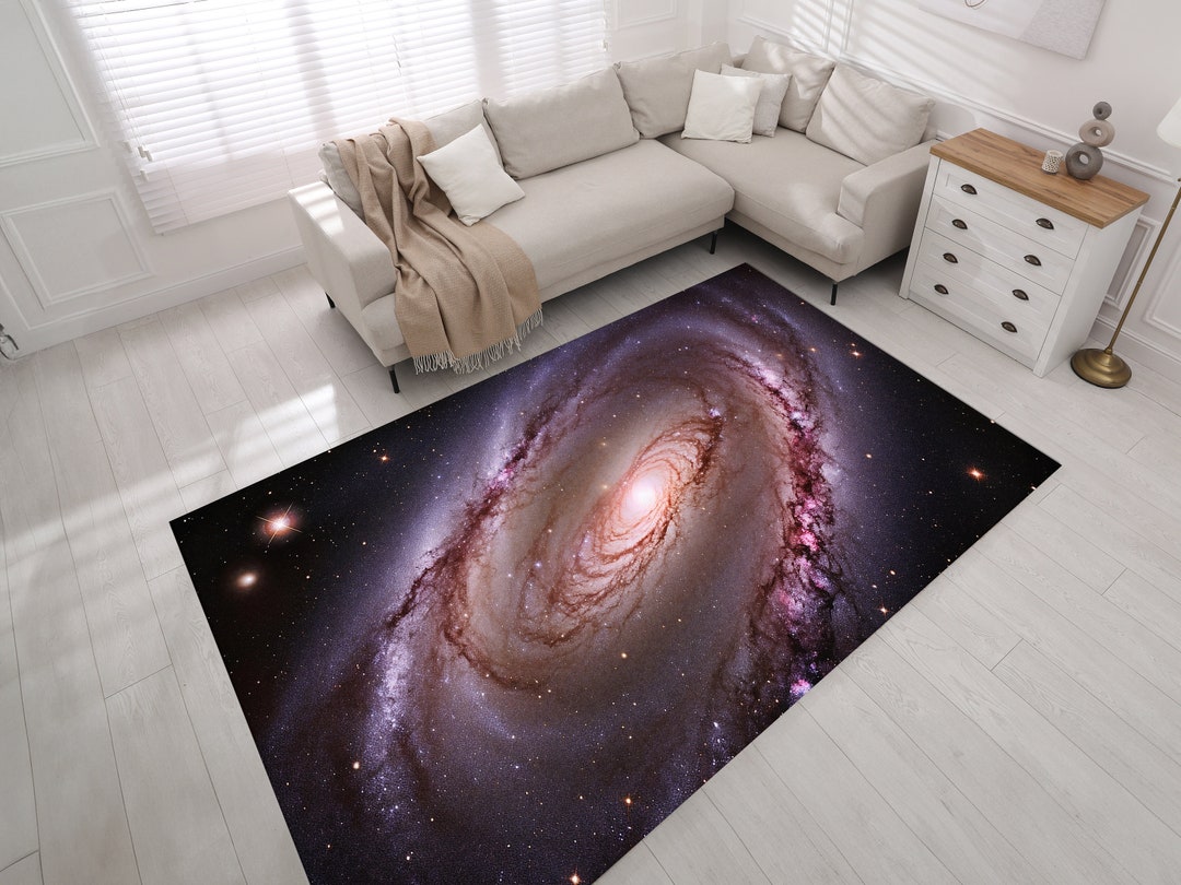 Green Galaxy Space Floor Mat