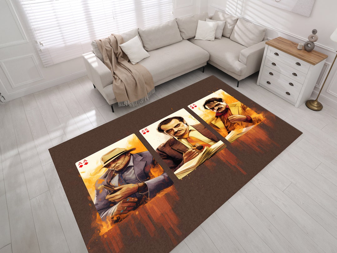 Scarface Rug, the Epic Card Game of Scarface, El Chapo and Tony Soprano