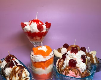 Dekorative Dessert Kerze