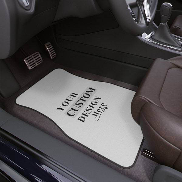 Personalized Personal Auto Mats - Unique Trendy Car Mats For Car Lovers - Customized Interior Liners Artisan Rugs - Made To Order Car Mats