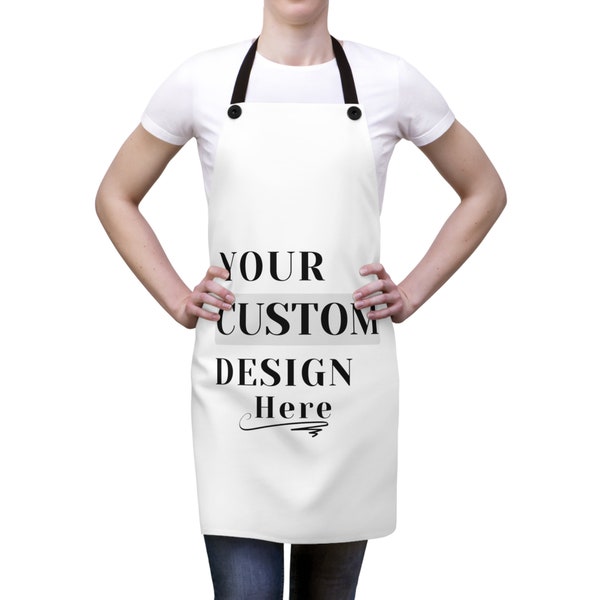 Personalized Unisex Custom Apron - Trendy Aesthetic Design Aprons - Unique Gift for Apron Lovers - Your Own Cool Style Trendy Aprons