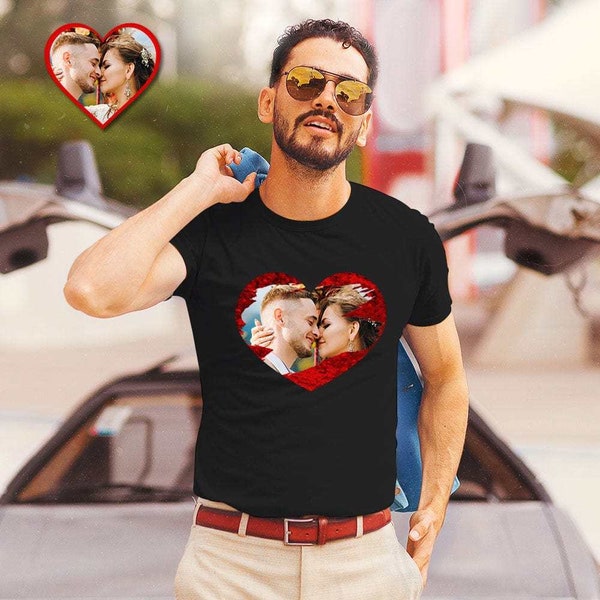 Custom Heart Shaped Sequin Tshirt, Custom Flip Sequin Shirt, Personalized Sequin Shirt, Custom Valentine Couple Gifts