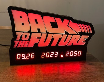 Back to the Future Lamp Clock