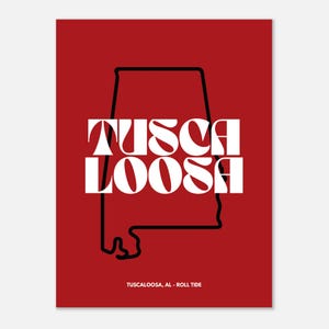Tuscaloosa Alabama wall decor (print)