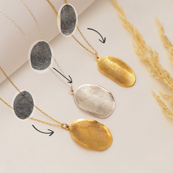 Fingerprint Pendant - Etsy