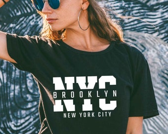 NYC Brooklyn Unisex Tee urban Tshirt hip hop style NYC Tshirt Brooklyn style streetwear New York fashion east coast NYC Tshirt big apple tee