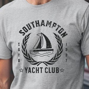 Southampton Yacht Club TShirt Coastal Nautical Classic Sailing East Coast Yacht Lifestyle Shirt Gift Regatta Elegant Boating Maritime Summer