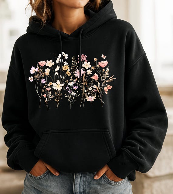 Flowers Sweatshirt Blumen Floral Graphic Superdry Damen Hoodie