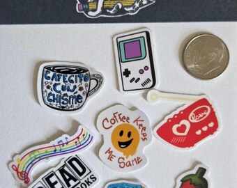 Mini Sticker Pack: Random Small Vinyl Stickers - Water/UV Resistant