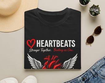 T-Shirt | Heartbeats Red/Black