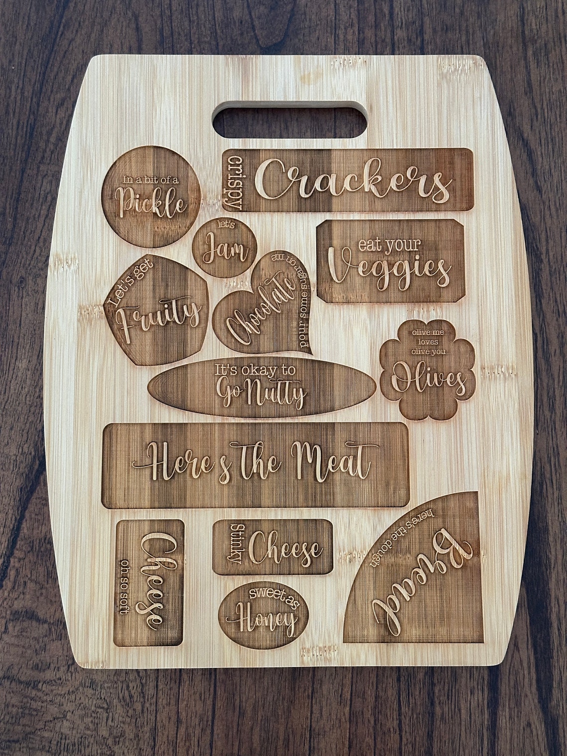 Charcuterie Board With Labels - Etsy