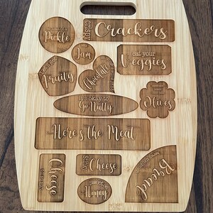 Charcuterie Board With Labels - Etsy