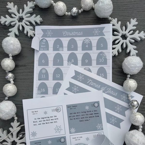 Names of Jesus Advent Calendar Etsy