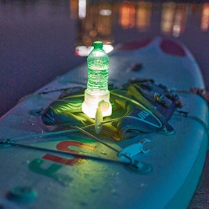 Paddle board or kayak cup holder with light (remote inclued)(all color inclued)(RGB)(24 color) rechargeable batterie