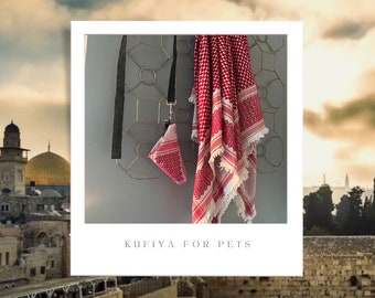 Kufiya "Keffiyeh" Pet Bandana Collar - Palestine - Jordan - Scarf