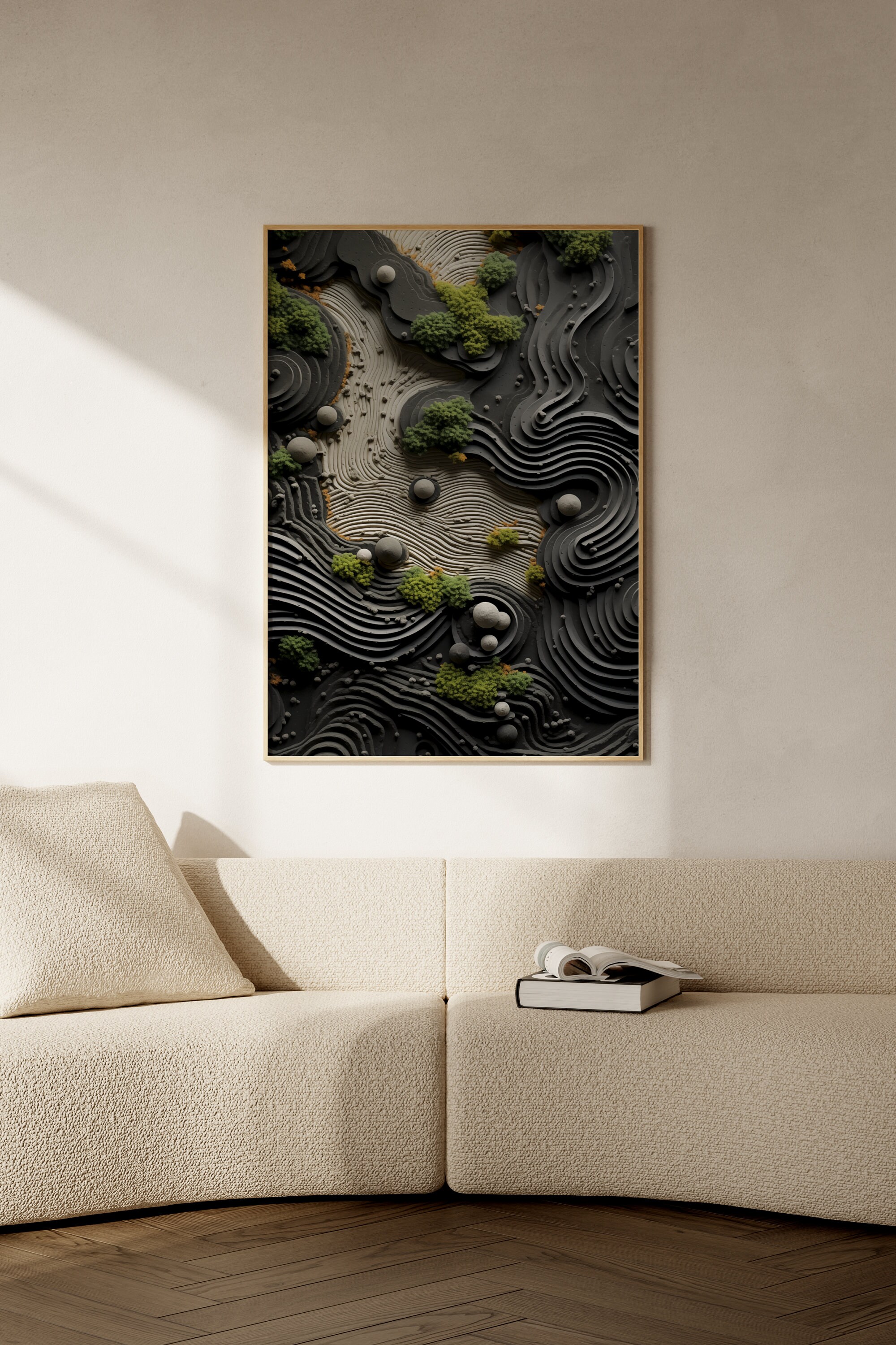 Abstract Zen Garden Wall Art Digital Download - Etsy