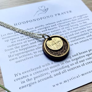 Ho'oponopono Prayer Necklace | Meaningful Jewelry, Boho Necklace, Christmas Gifts, Spiritual Jewelry, Minimalist Sacred Jewelry