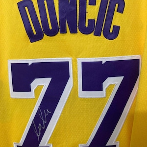 Luka Doncic Los Angeles Lakers Signed NBA #77 Jersey COA & Hologram