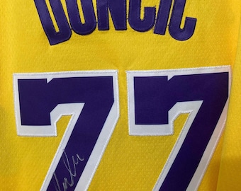 Luka Doncic Los Angeles Lakers Signed NBA #77 Jersey COA & Hologram