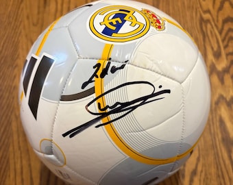 Zinedine Zidane Signed Real Madrid Soccer Ball COA & Hologram
