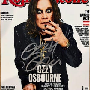 Signed ozzy osbourne memorabilia - Etsy 日本