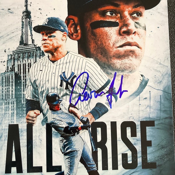 Aaron Judge Signed New York Yankees 8x10 Photo COA & Hologram