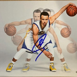 Steph Curry Golden State Warriors Signed NBA 8x10 Photo COA & Hologram