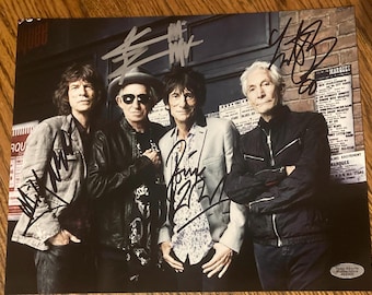 デヴィッド・ボウイ＆ミック・ジャガー ローリング・ストーンズ サイン