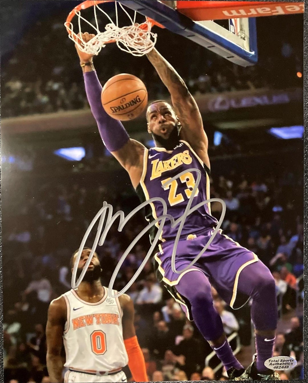 LeBron James Signed Lakers 23 Jersey COA Hologram main image 1