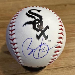 Barack Obamas 44:e president, Chicago White Sox, signerade Rawlings logotyp, basebollcertifiering och hologram