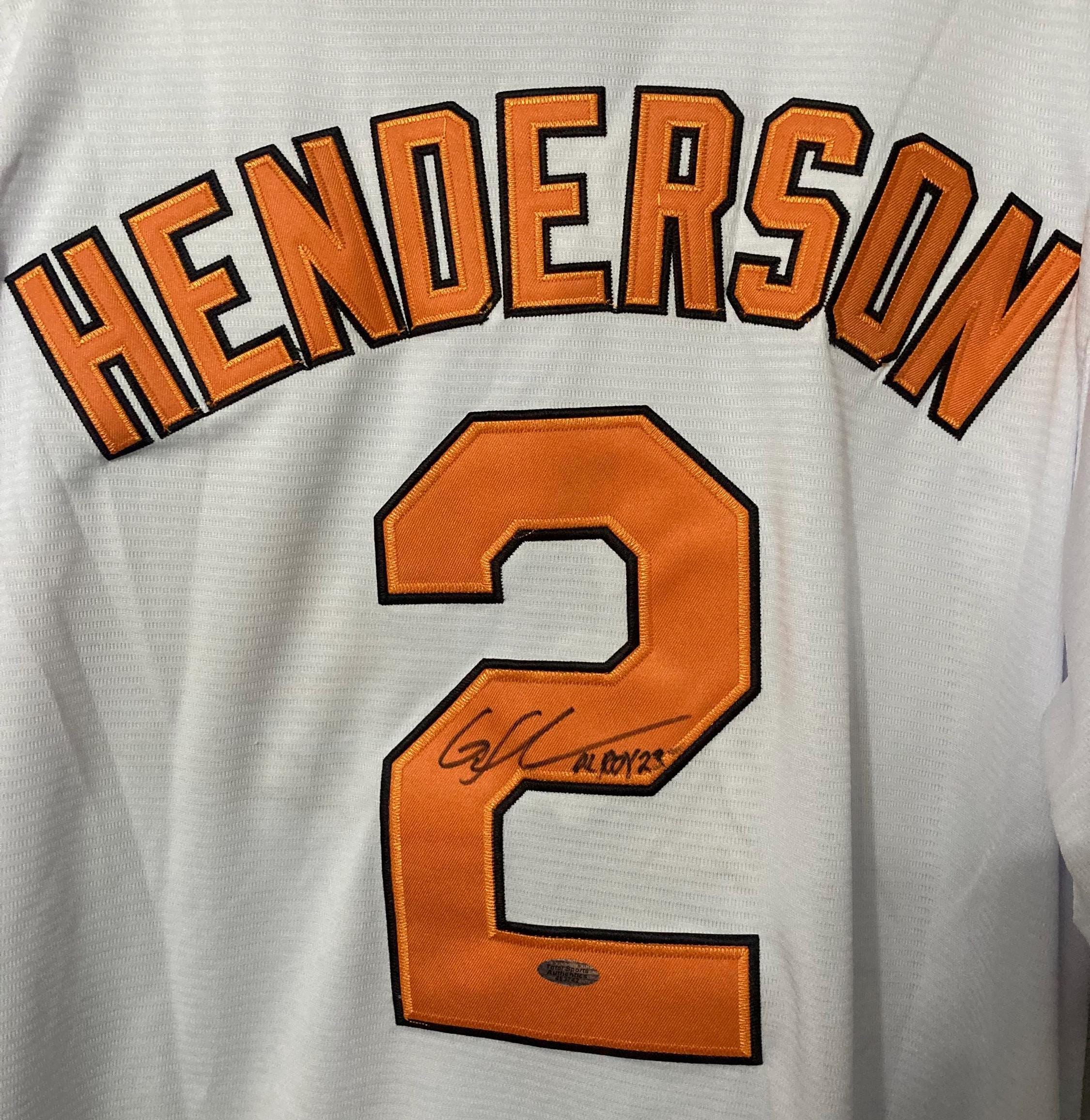 ガンナー・ヘンダーソン直筆サイン入りボルチモア・オリオールズ