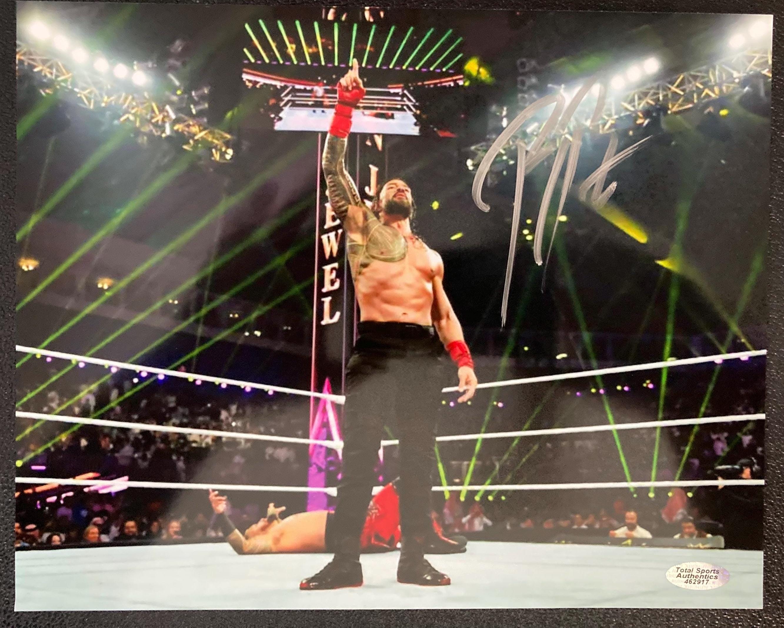 WWE　アンブローズ　セス　ロリンズ　ローマン　レインズ　サインポスター ローマン・レインズとCM・パンクはセス・ロリンズの一部が欲しい スポーツ選手