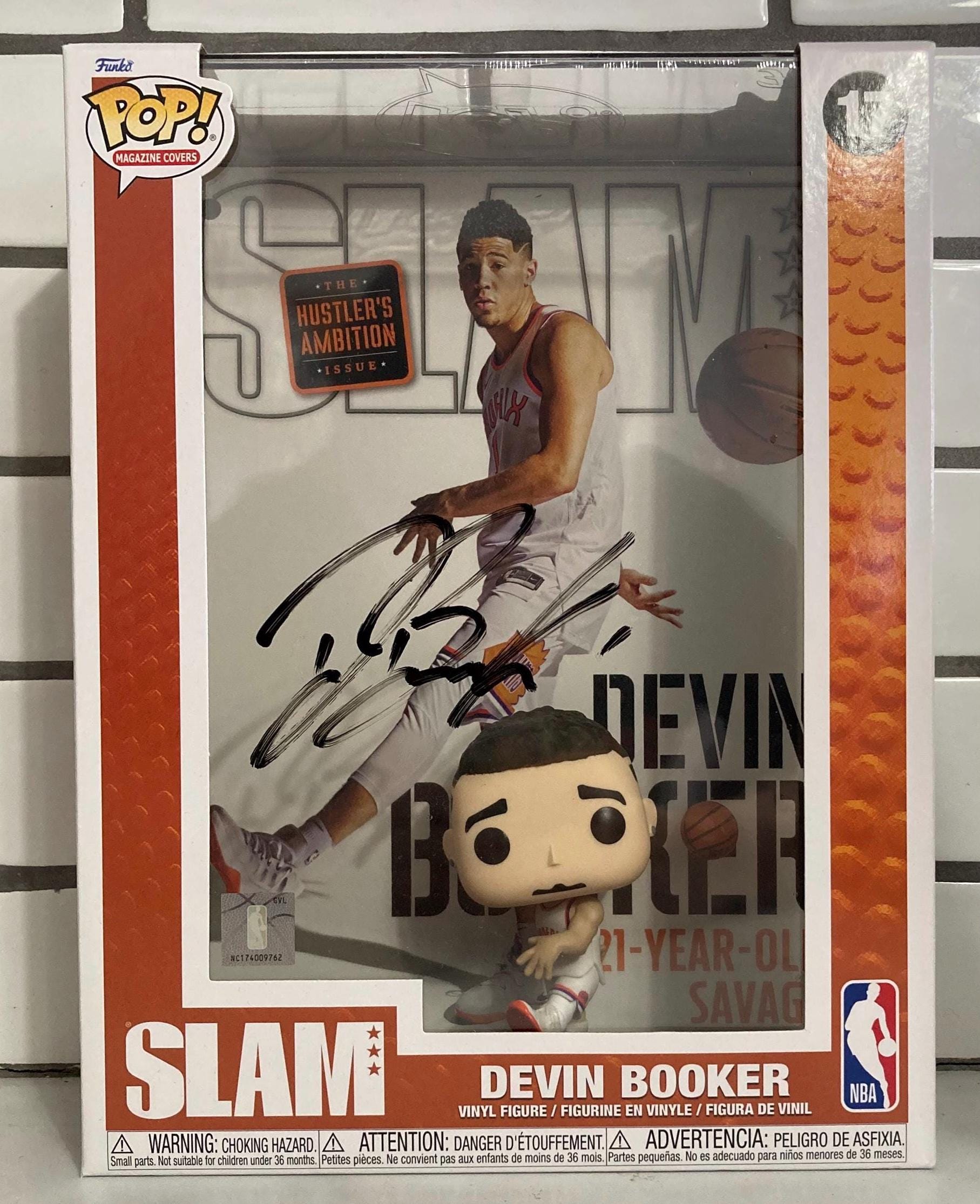 Devin Booker Phoenix Suns Signed NBA Slam Funko Pop COA & Hologram