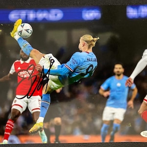 Erling Haaland Signed Manchester City 8x10 Photo COA & Hologram