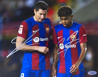 リオネル・メッシ直筆サイン入りバルセロナFCサッカーボール COA