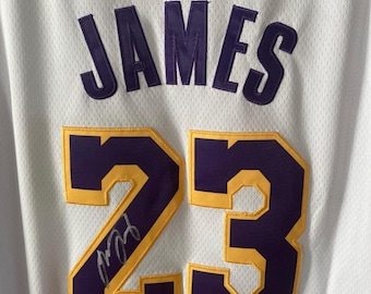 LeBron James Los Angeles Lakers Signed NBA #23 Jersey COA & Hologram
