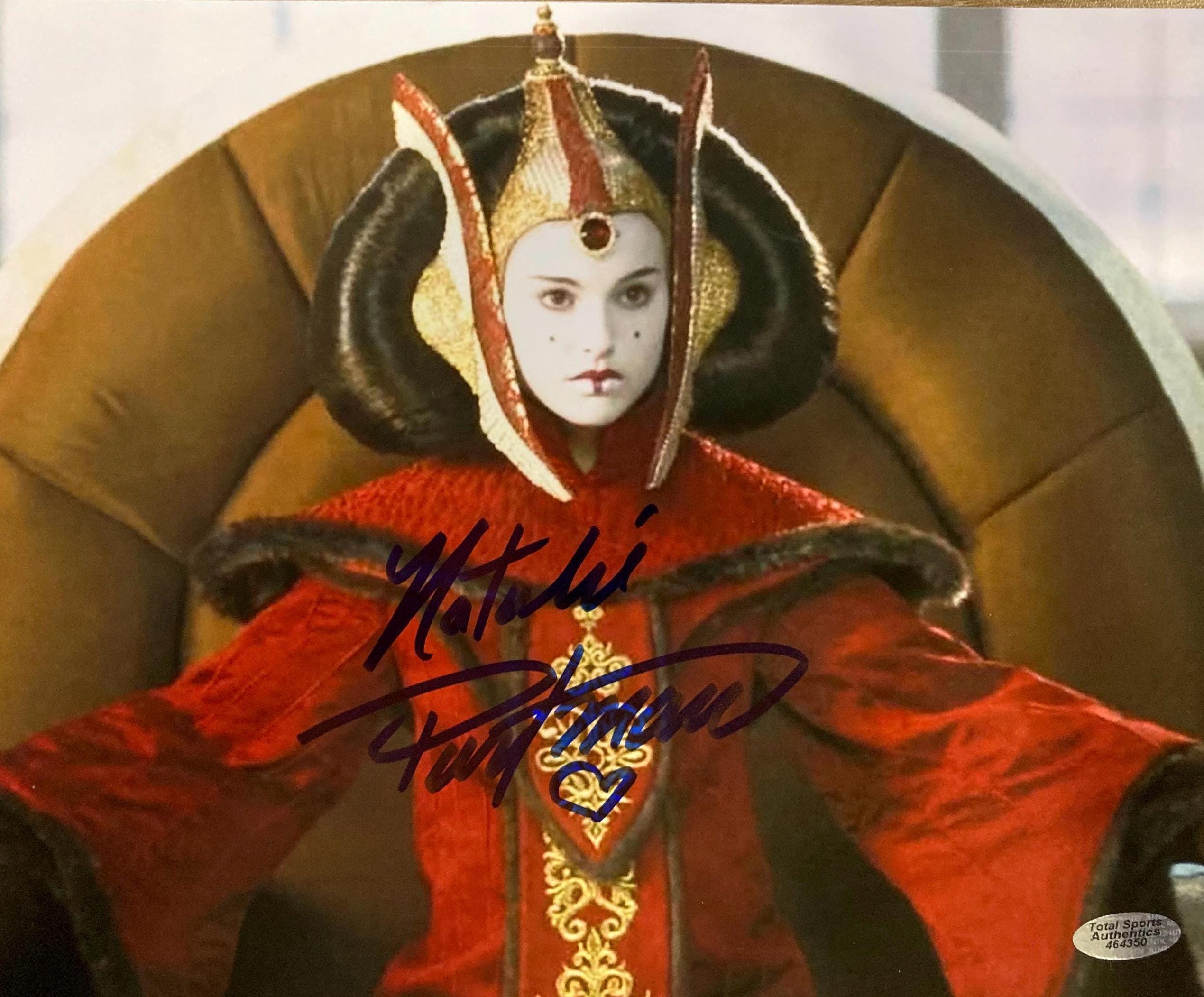 ナタリー・ポートマン直筆サイン入りパドメ・アミダラ スターウォーズ