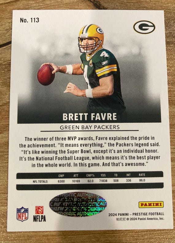 NFL Brett Favre サインカード Brett Favre 2025 Flawless On Card Auto Autograph Green Bay Packers