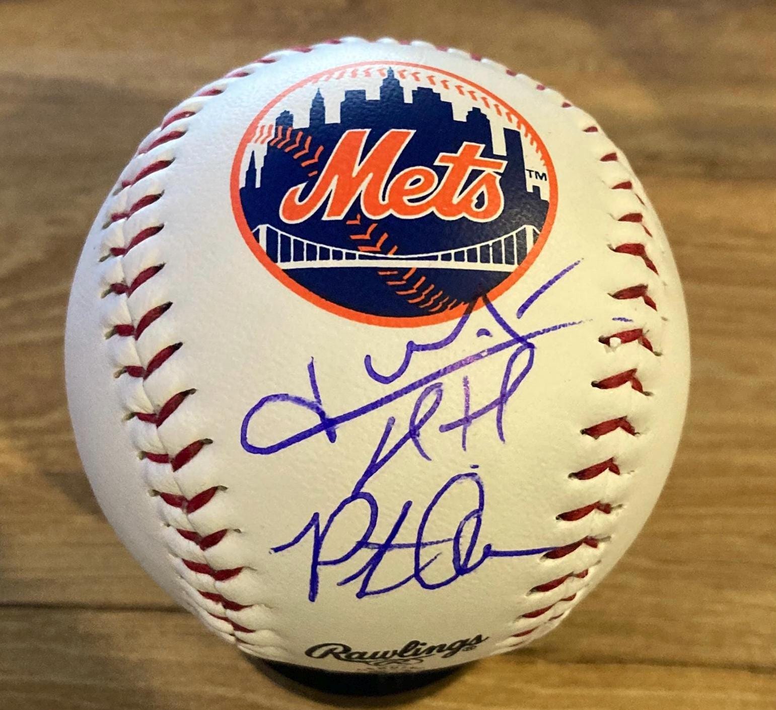 ピート・アロンソ、フアン・ソト直筆サイン入りニューヨーク・メッツ