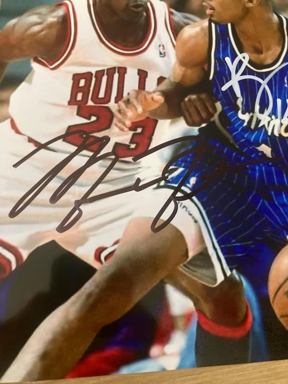 マイケル・ジョーダン ペニー・ハーダウェイ ブルズ対マジック サイン