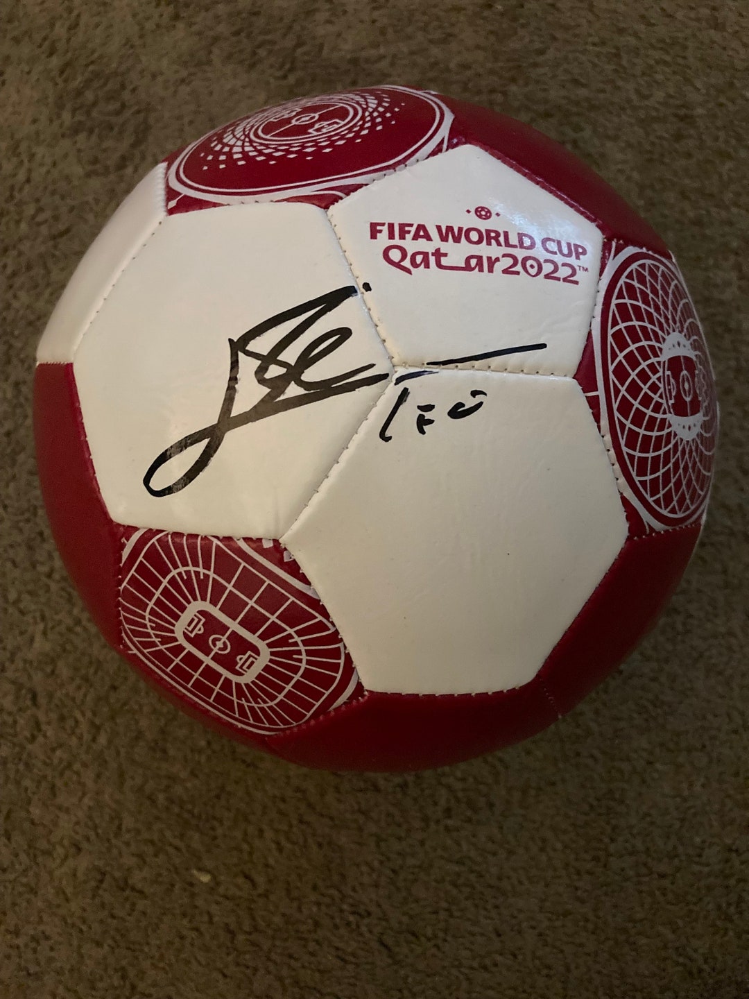 Lionel Messi Signed Argentina National Team FIFA World Cup Soccer Ball