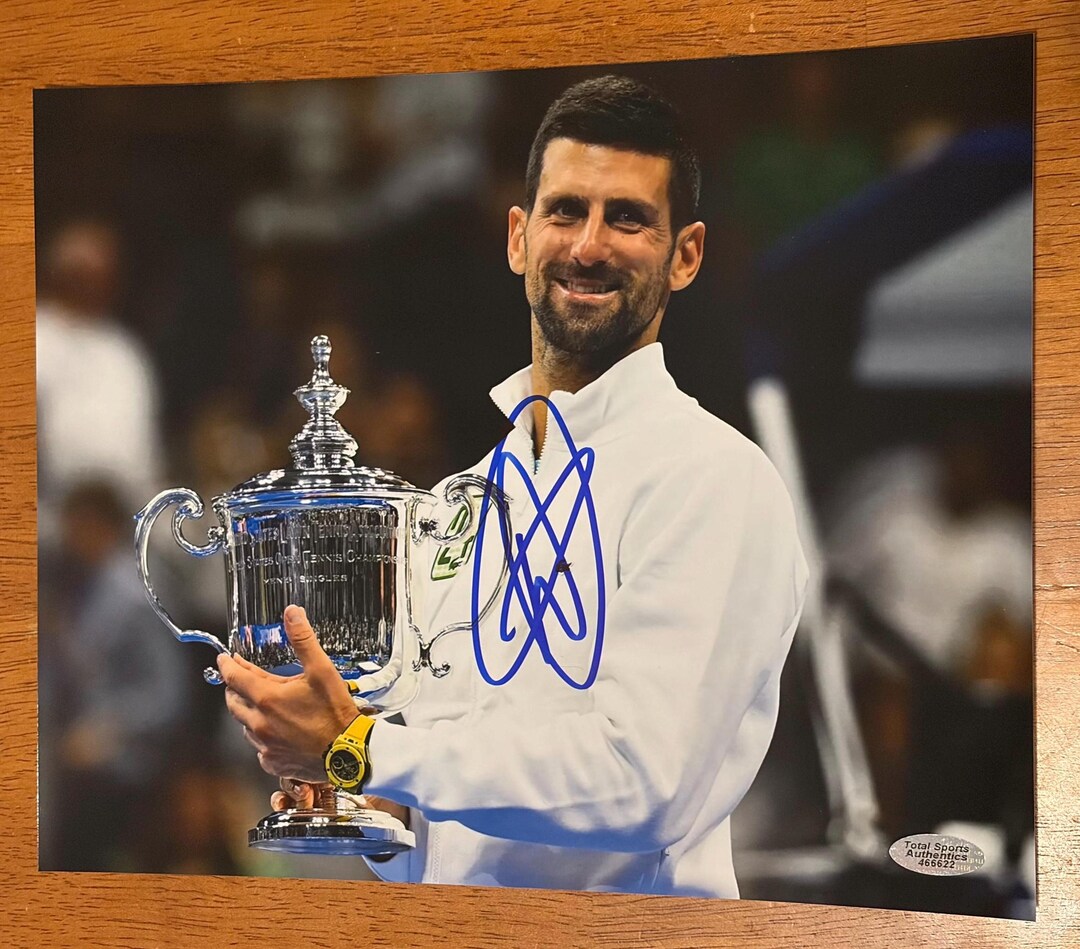 Novak Djokovic Signed 8x10 Tennis Photo COA & Hologram - Etsy