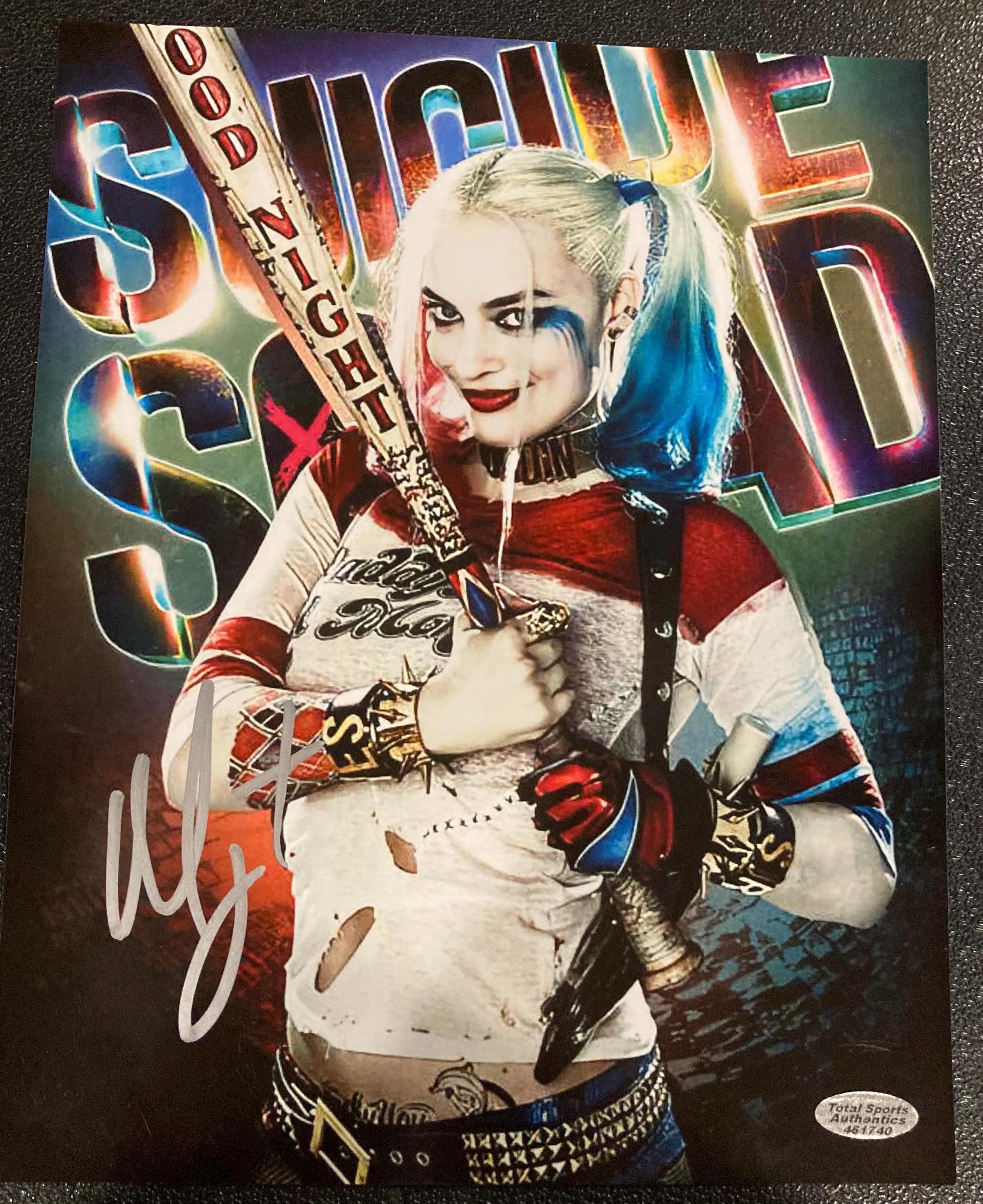 マーゴット・ロビー直筆サイン入りハーレイ・クイン 8x10 写真 COA