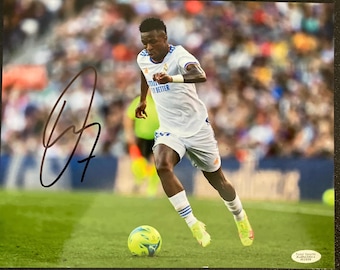 Vini Jr Signed Real Madrid 8x10 Photo COA & Hologram