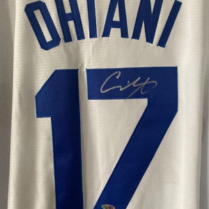 Shohei Ohtani Signed Los Angeles Dodgers Baseball Jersey LOA & Hologram